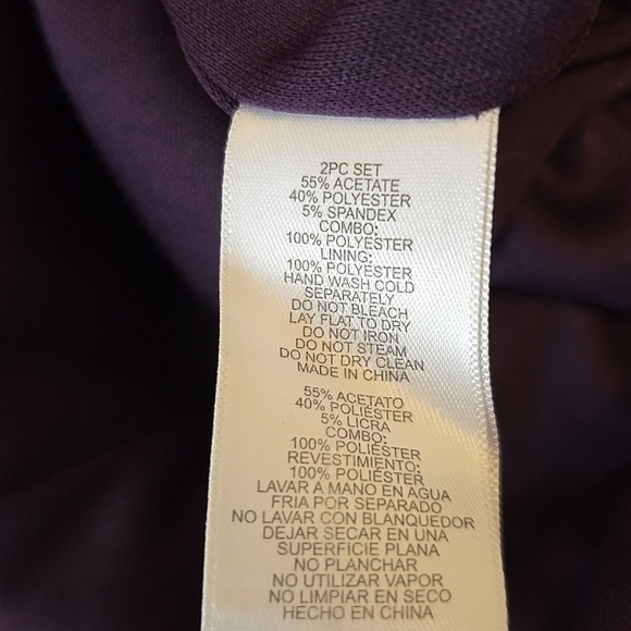 Alex Evenings Purple Shimmer Formal Dress - Picture 7 of 8